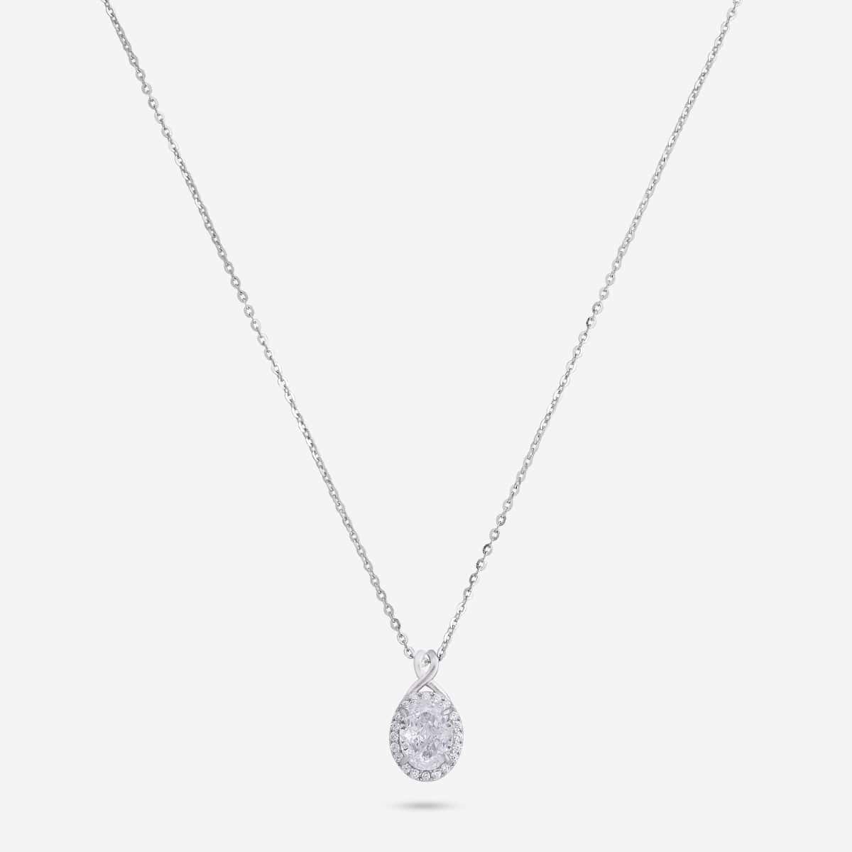 92.5 Silver Pendant With Chain 194181