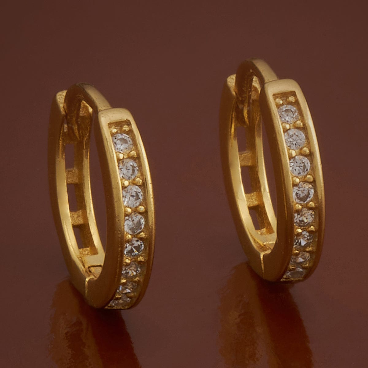Fancy White Stone Gold Bali at Rs 2500/pair in Virar