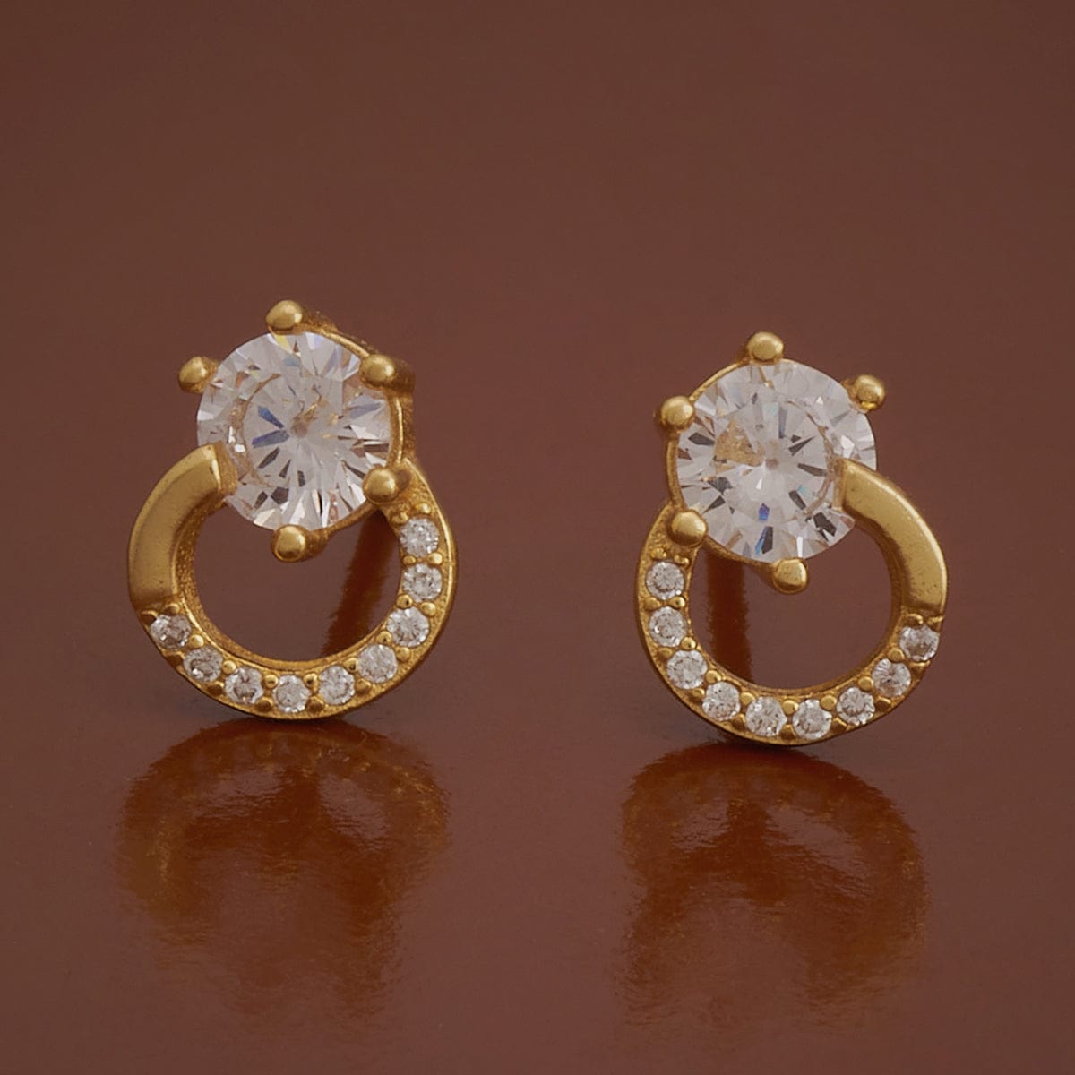 Diamond Stud Earrings for Women - Designer Stud Earrings for Girls - Bonita  Crystal Stud Earrings by Blingvine