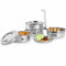 Lunch Box, Tiffen Set of 4 Box Stainless Steel Traveling Tiffin