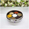 Stainless Steel Masala Box, Spice Container, Masala Dabba Set of 7 Bowls with transparent lid.