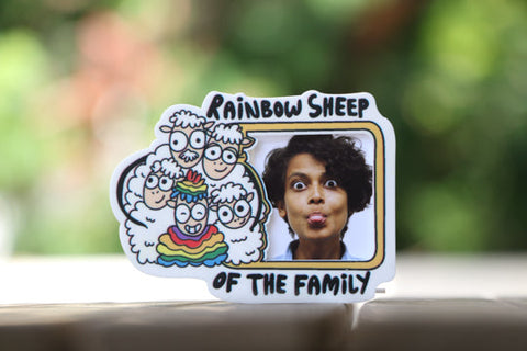 Rainbow Sheep Magnet