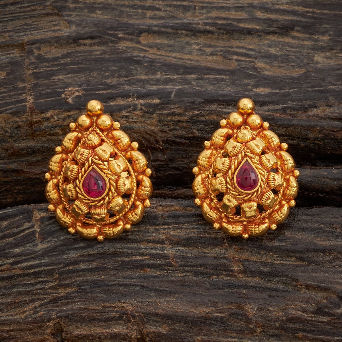 Designer Geru Polish Temple Earrings UC-NEW2050 – Urshi Collections