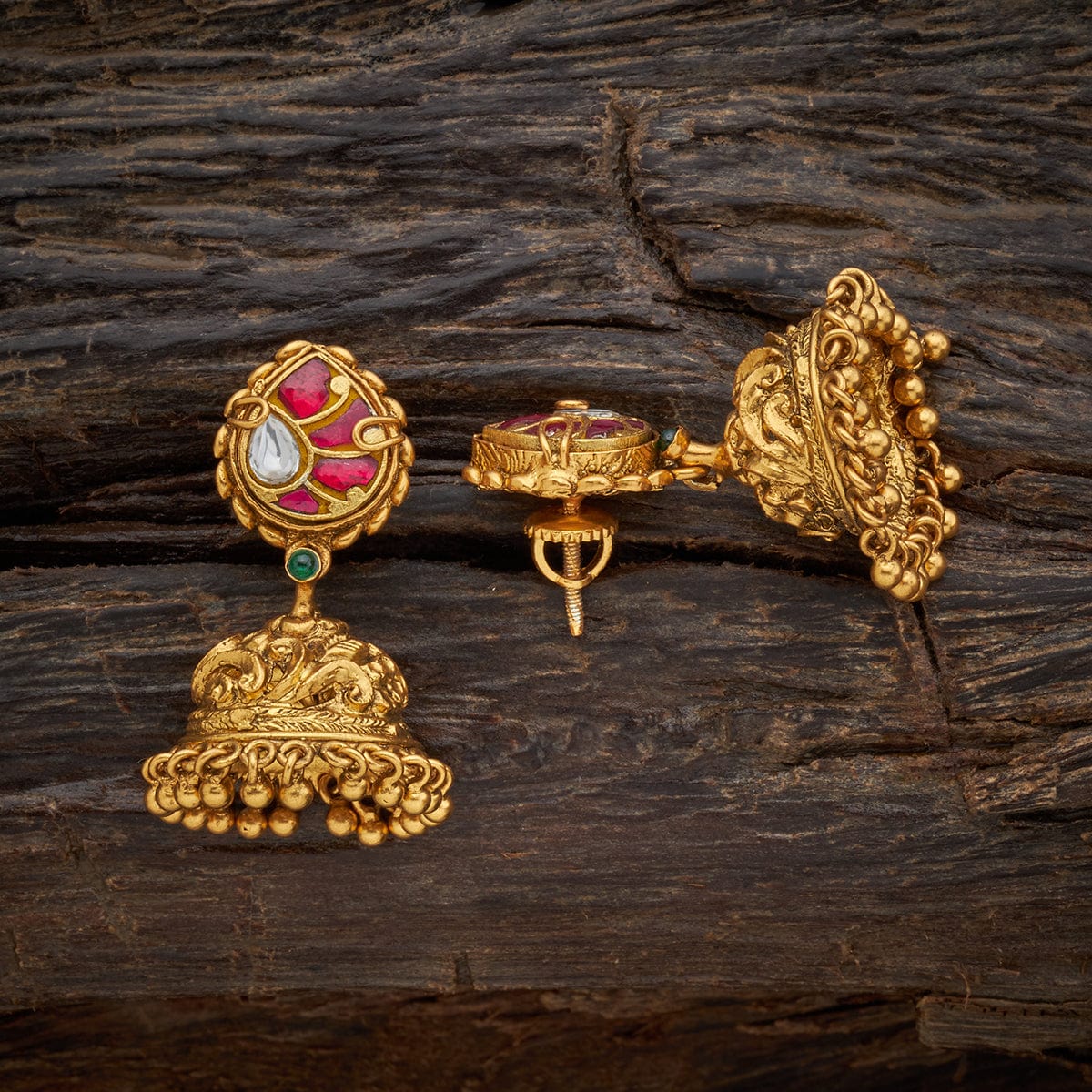 Jhumka Temple Earring (WTemER37)