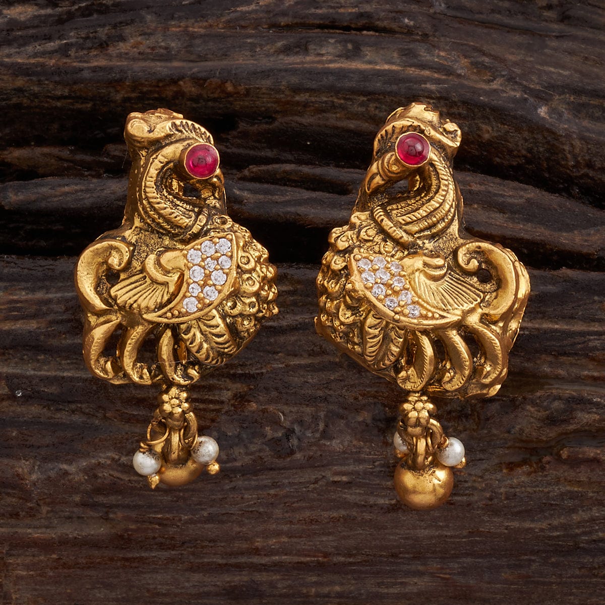 Flipkart.com - Buy Kushals Fashion Jewellery Silver Temple Silver Jhumki  Earring Online at Best Prices in India