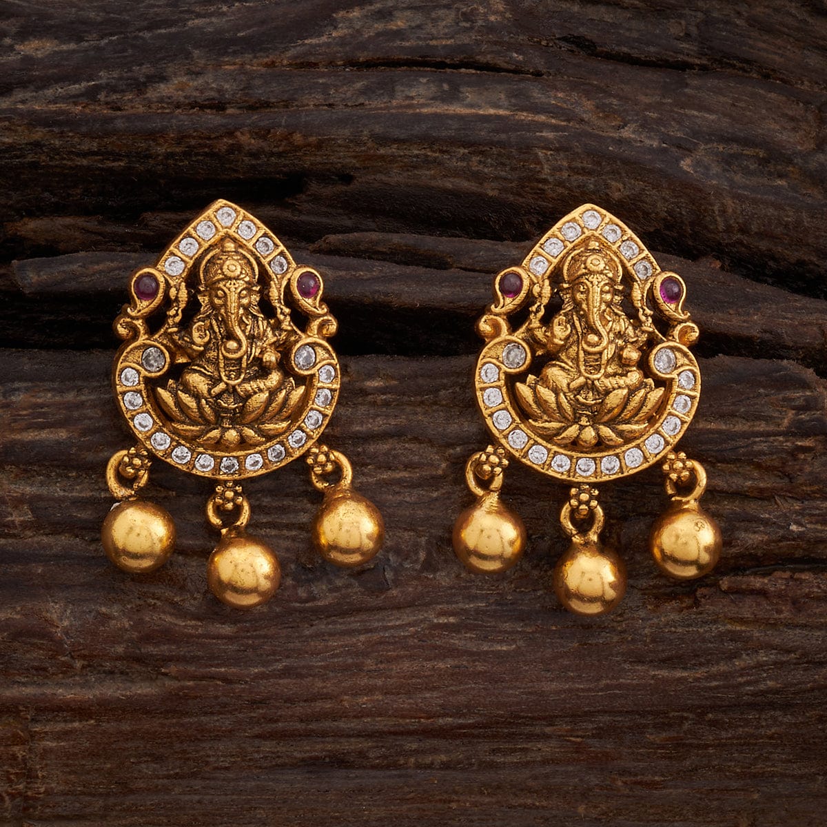 Temple Jewellery Earrings Gold - JD SOLITAIRE