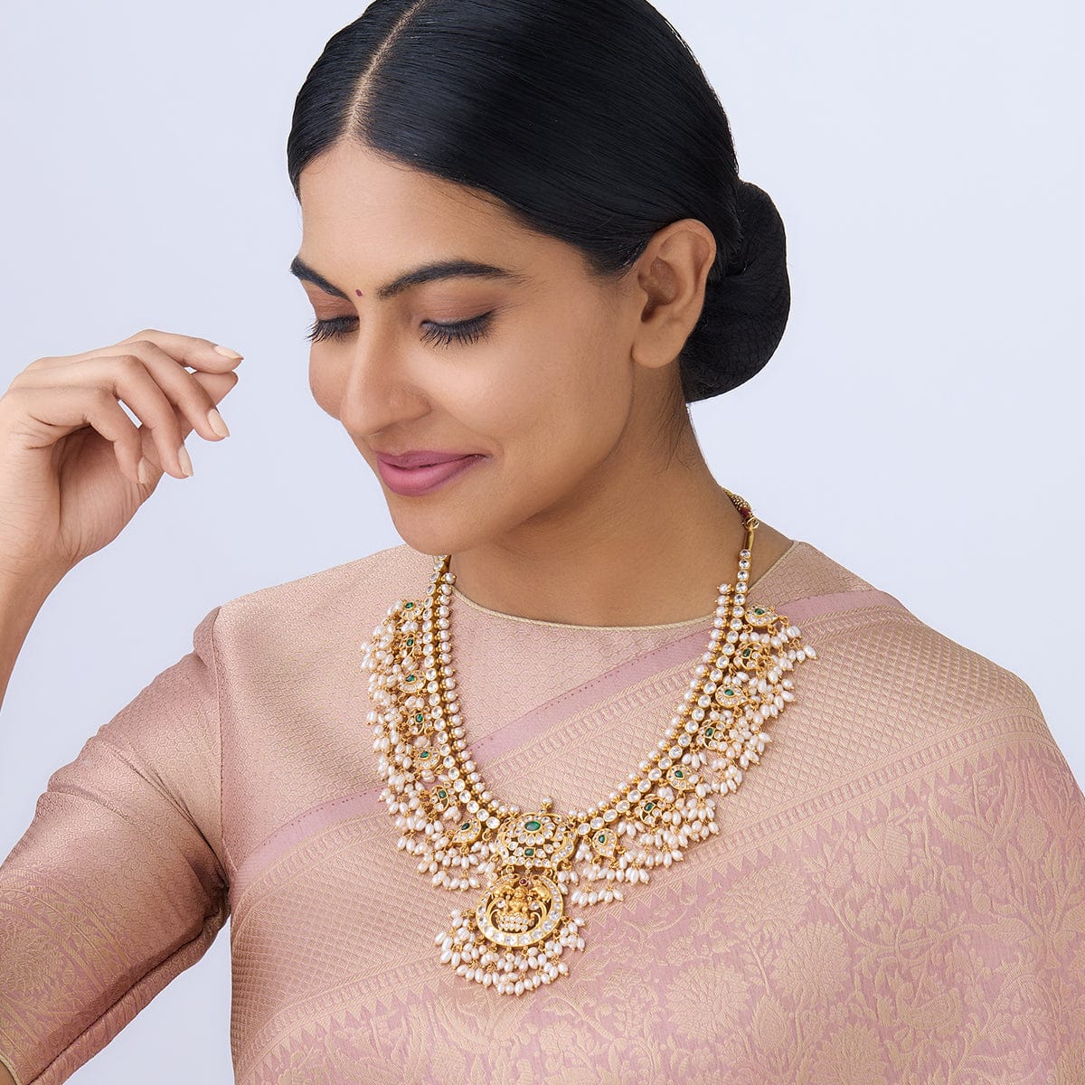 Temple Jewellery Kushal's Pearl Set Kushal'S Fashion