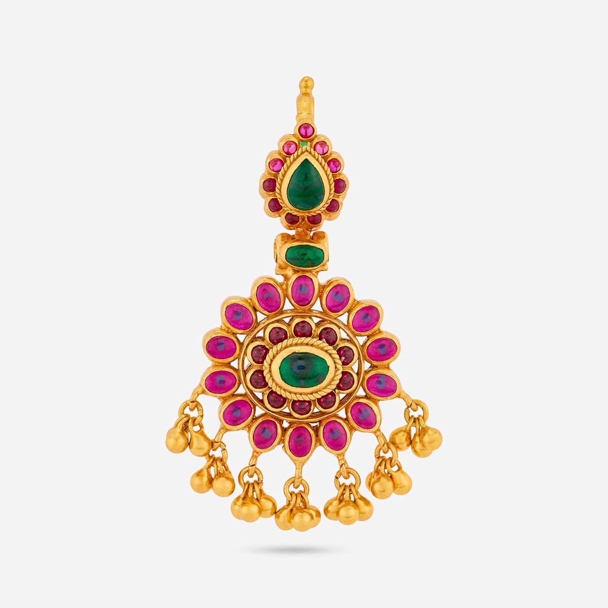 Reversible Silver Temple Pendant 190574