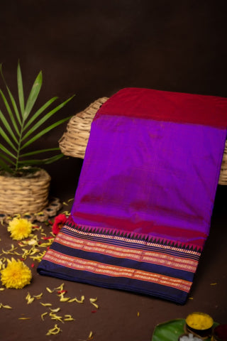 Narayanpet Silk Royal Blue Saree