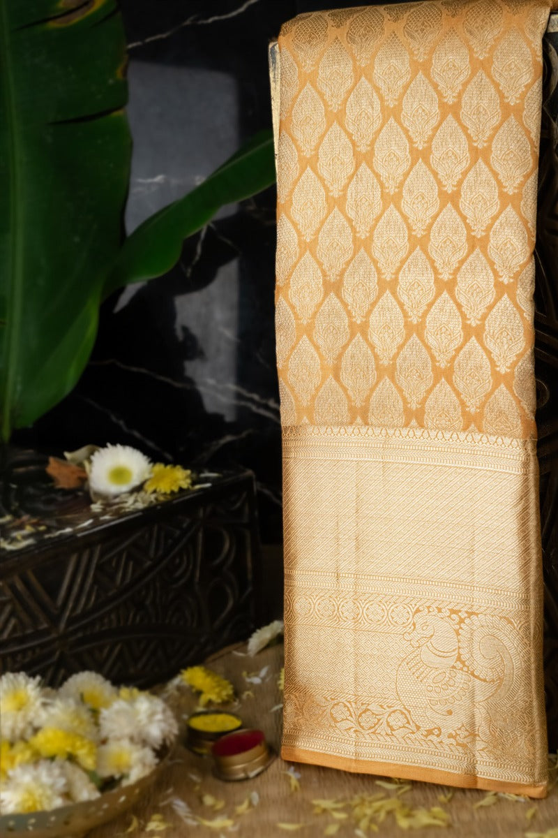 Kancheepuram Silk Beige Saree