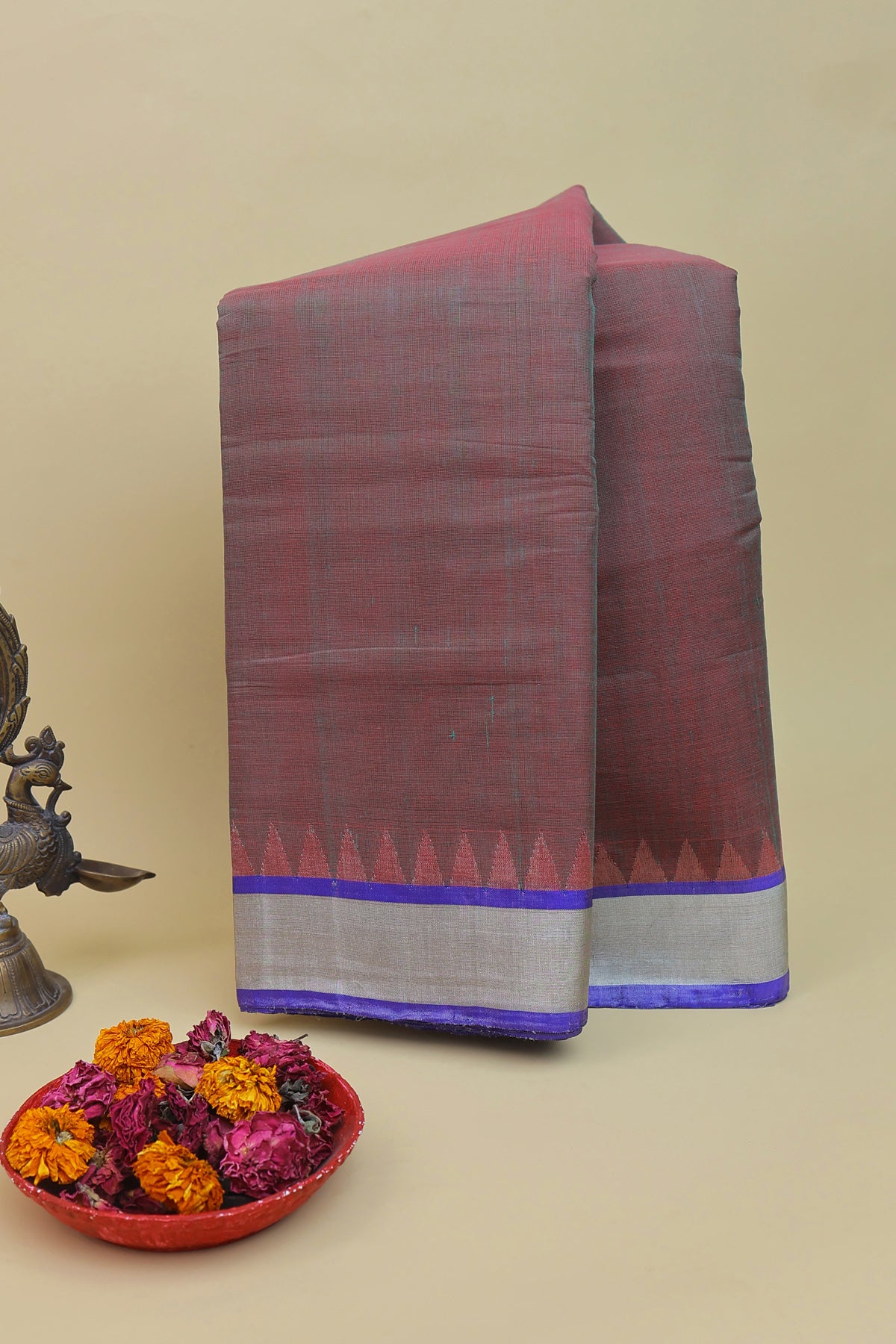 Khaadi Cotton Dual Colour Saree