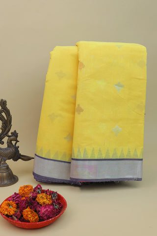 Khaadi Cotton Yellow Saree