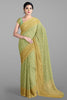 LIGHT GREEN and GOLD JAAL KORA Saree with FANCY