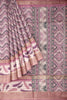 LIGHT PINK and MULTI DIGITAL PRINT SILK Saree with FANCY