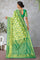 LIGHT GREEN and TEAL PAISLEY TISSUE SILK Saree with BANARASI