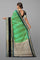 GREEN AND BLACK JAAL SILK SAREE WITH FANCY