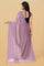 DUSTY PINK and VIOLET BUTTIS SYNTHETIC Saree with FANCY