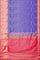 ROYAL BLUE and DEEP PINK BROCADE SILK Saree with KANCHIPURAM