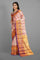 PINK and ROYAL BLUE BROCADE SILK Saree with KANCHIPURAM