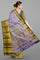 VIOLET and TEAL BROCADE SILK Saree with KANCHIPURAM