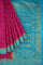 PURPLE and TEAL BUTTIS VISCOSE SILK Saree with BANARASI FANCY