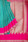 TEAL and MAGENTA JAAL VISCOSE Saree with BANARASI FANCY