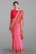 LIGHT PINK and MAGENTA BUTTIS SILK Saree with BANARASI