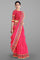 PINK and MAGENTA BUTTIS SILK Saree with BANARASI