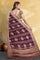 DARK PURPLE and GOLD BUTTIS KORA Saree with BANARASI FANCY