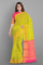 LIGHT GREEN and DARK PINK BUTTIS SICO Saree with CHIRALA