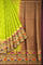 LIGHT GREEN and DARK MAROON BUTTIS SILK Saree with FANCY