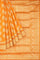 LIGHT ORANGE and GOLD BUTTIS SILK BLEND Saree with SEMI PATTU