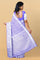 LIGHT PURPLE and SILVER FLORAL JAAL SILK BLEND Saree with SEMI PATTU