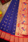 Paithani Silk Buttis Royal Blue Saree