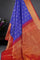 Kancheepuram Silk Jaal Royal Blue Saree