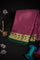 Mysore Crepe Silk Burgundy Saree