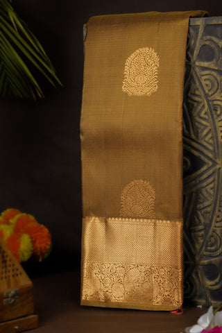 Kancheepuram Silk Mehendi Green Saree