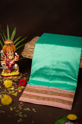 Narayanpet Silk Sea Green Saree