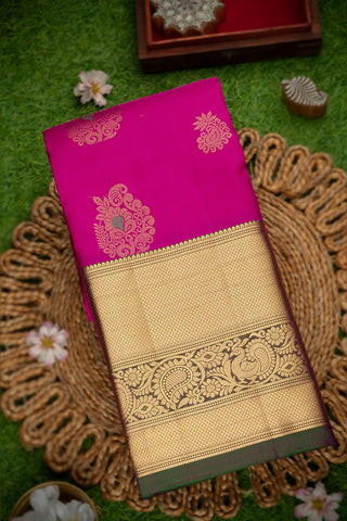 Coimbatore Silk Hot Pink Saree