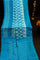 Ikkat Silk Blue Saree