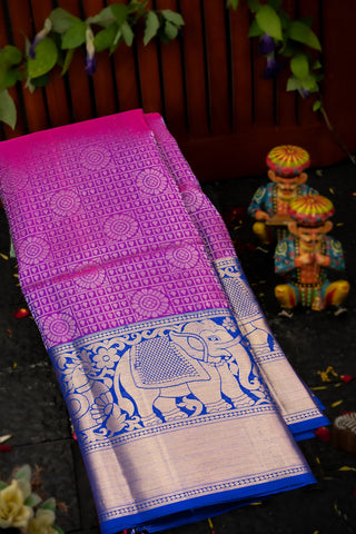 Coimbatore Silk Purple Saree