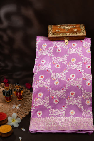 Banarasi Silk Lilac Saree