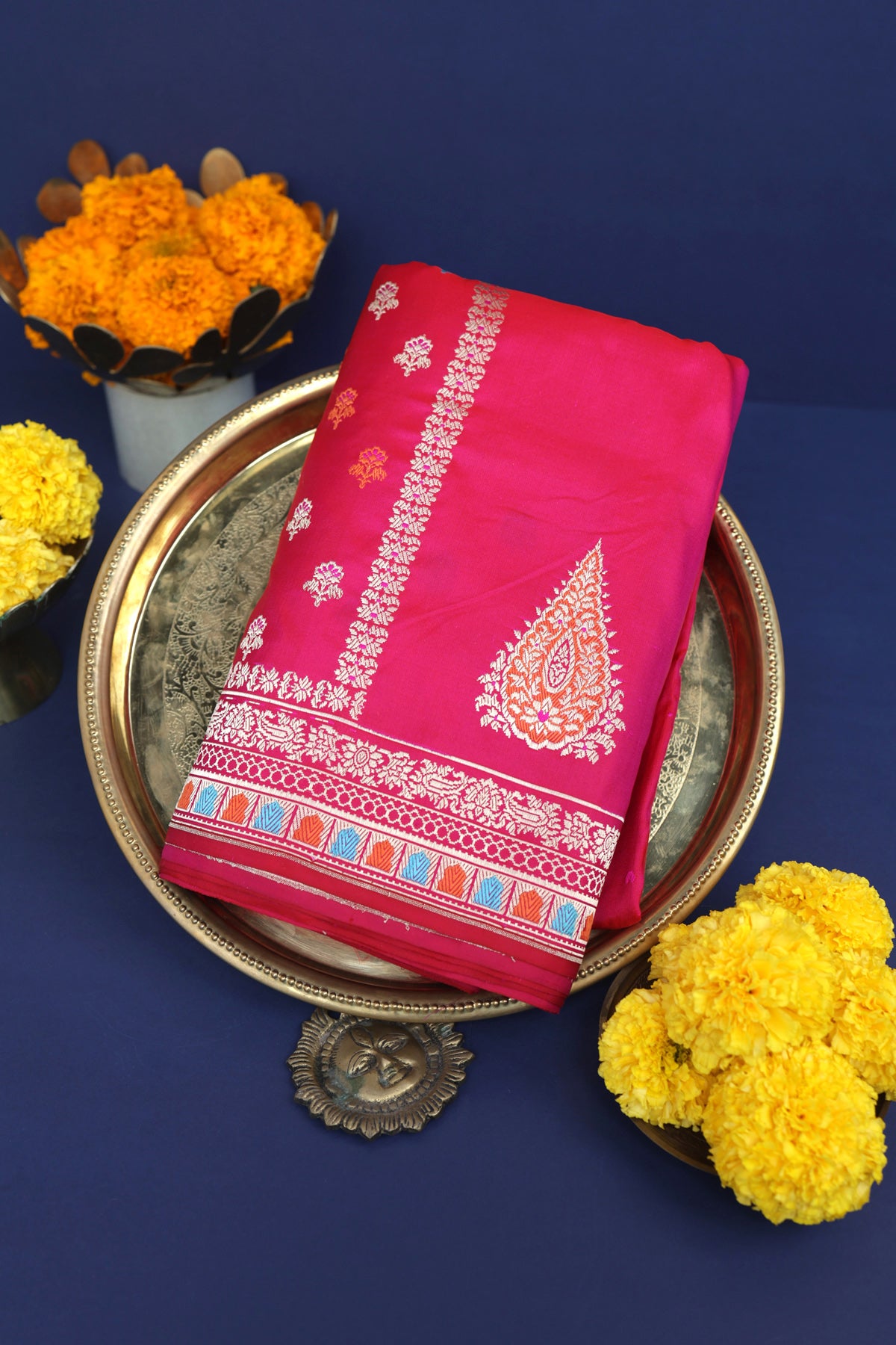 Banarasi Silk Pink Saree