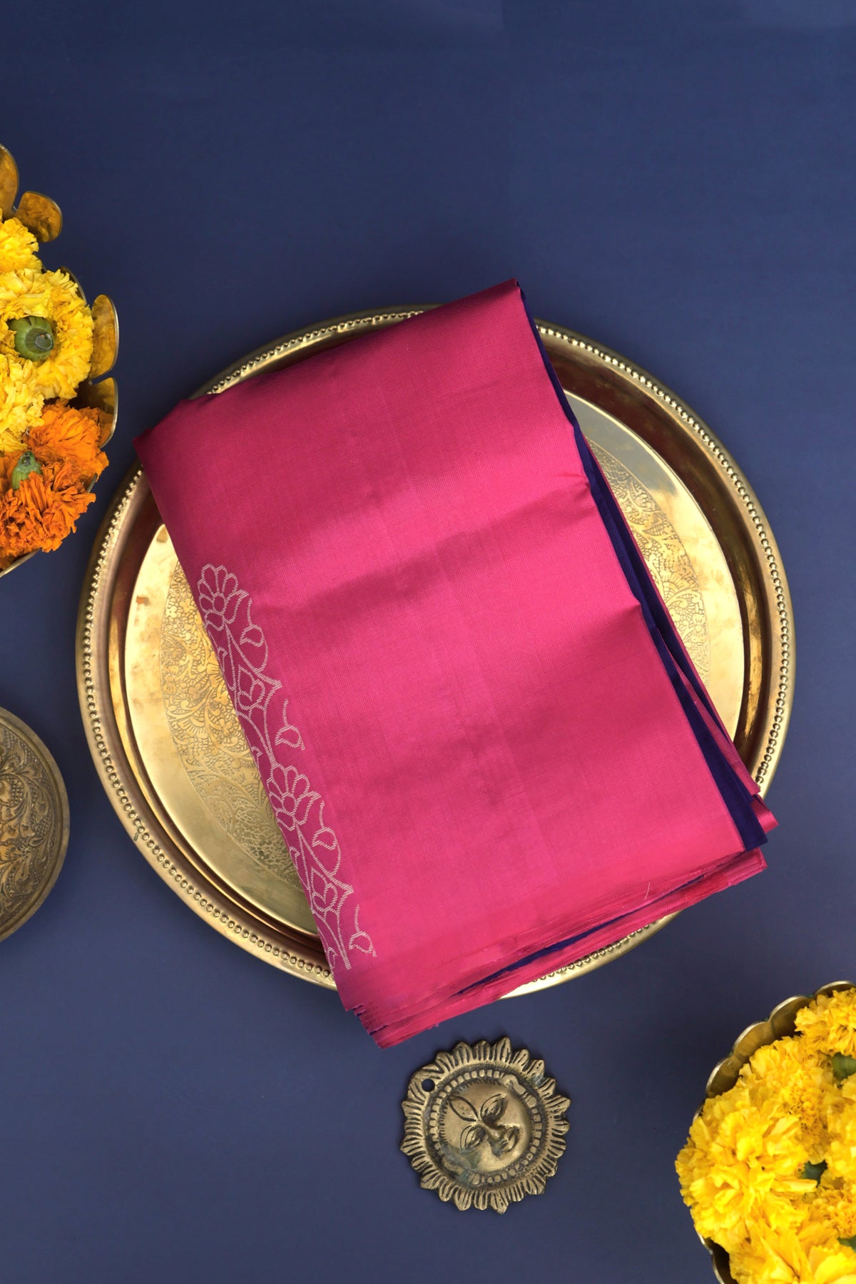 Coimbatore Silk Pink Saree