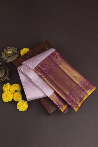 Kancheepuram Silk Lavender Saree