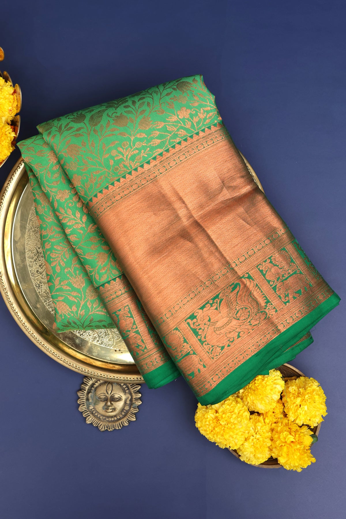 Coimbatore Silk Sea Green Saree