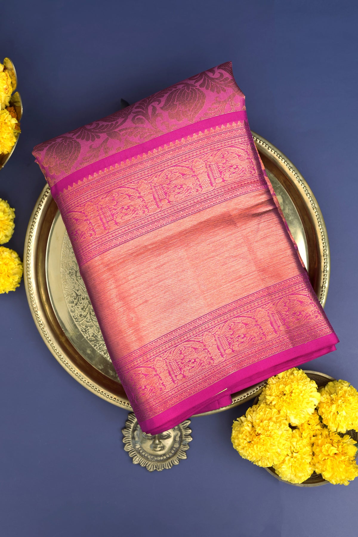 Coimbatore Silk Baby Pink Saree