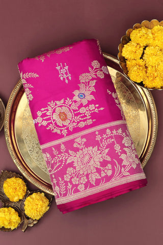 Banarasi Silk Pink Saree