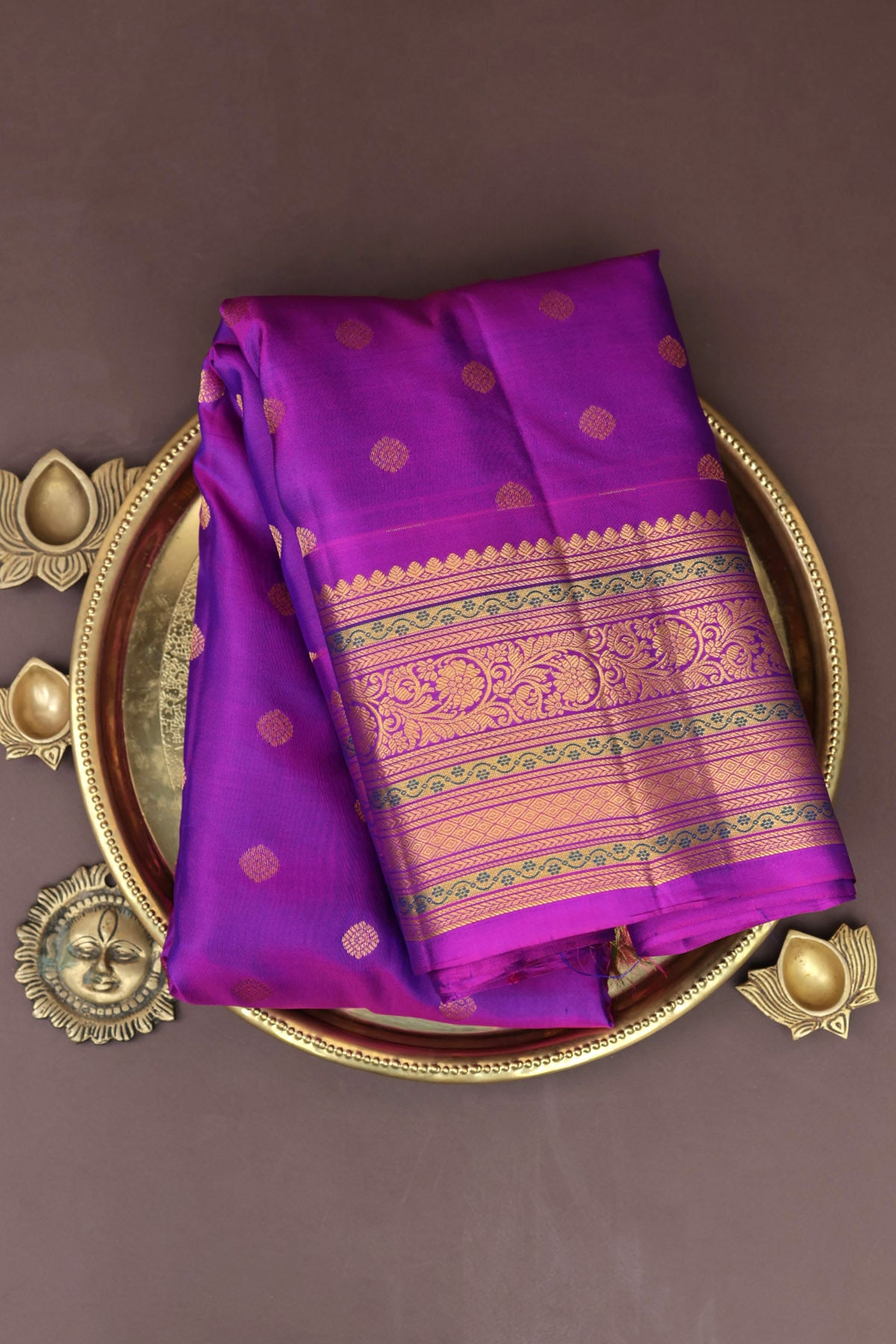 Gadwal Silk Royal Blue Saree