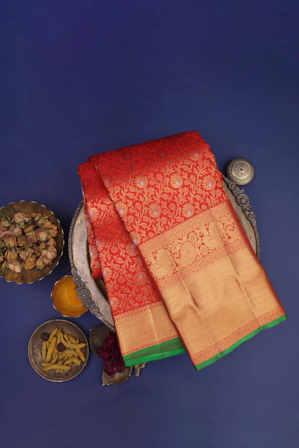 Kancheepuram Silk Red Saree